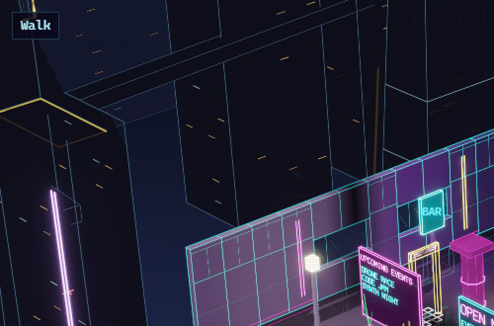 Before: distant city hairlines and the wall grid, beaded